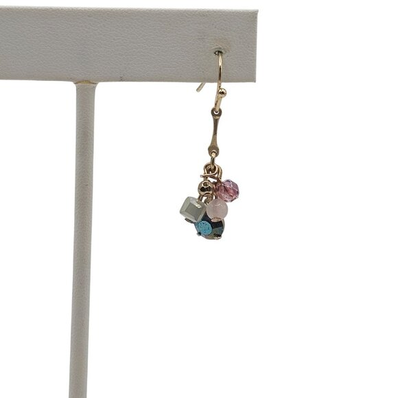 Fairy Cottage Preppy Boho Cluster Beaded Dangle Drop Earrings Fashion Jewelry - Picture 4 of 16